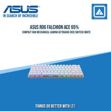 ASUS ROG FALCHION ACE 65% COMPACT RGB MECHANICAL GAMING KEYBOARD (RED SWITCH) BLACK|WHITE