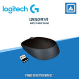 LOGITECH M170 WIRELESS MOUSE (BLACK)