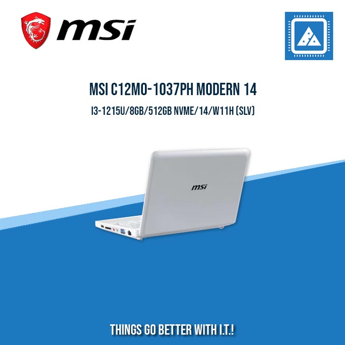 MSI C12MO-1037PH MODERN 14 I3-1215U/8GB/512GB NVME (SLV) | BEST FOR STUDENTS