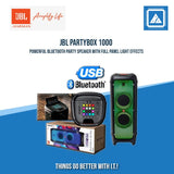 JBL PARTYBOX 1000 PORTABLE BLUETOOTH SPEAKER (BLACK)