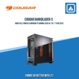 COUGAR DARK BLADER-S RGB FULLTOWER BRUSH ALUMINUM FRONT PANEL TEMPERED GLASS