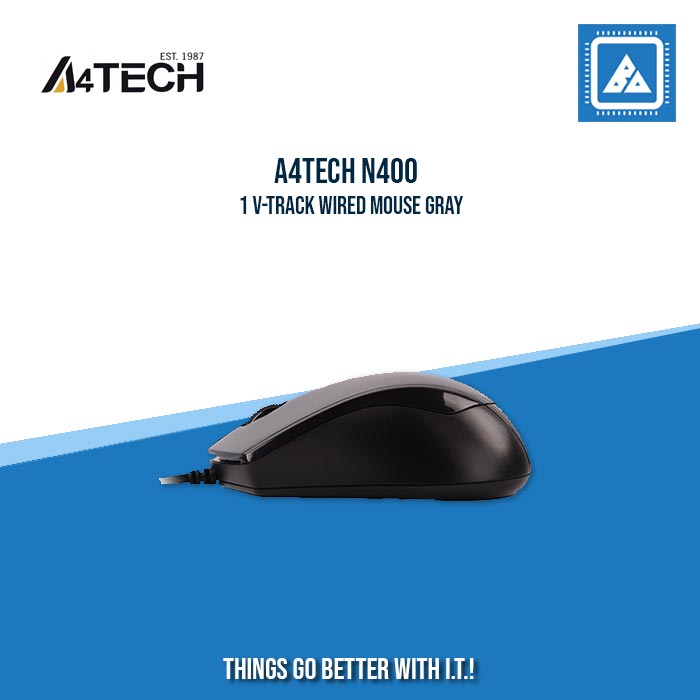 A4TECH N400-1 V-TRACK WIRED MOUSE GRAY