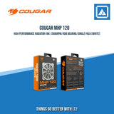 COUGAR MHP 120 HIGH PERFORMANCE RADIATOR FAN /2000RPM/HDB BEARING/SINGLE PACK (BLACK/WHITE)