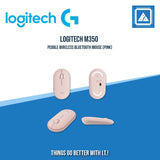 LOGITECH M350 PEBBLE WIRELESS BLUETOOTH MOUSE (BLUEBERRY|GRAY|LAVENDER LEMONADE|PINK|SAND