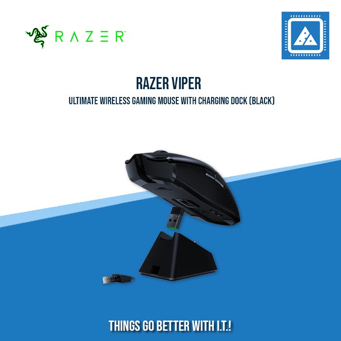 RAZER VIPER ULTIMATE WIRELESS GAMING MOUSE WITH CHARGING DOCK (BLACK)