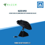 RAZER VIPER ULTIMATE WIRELESS GAMING MOUSE WITH CHARGING DOCK (BLACK)
