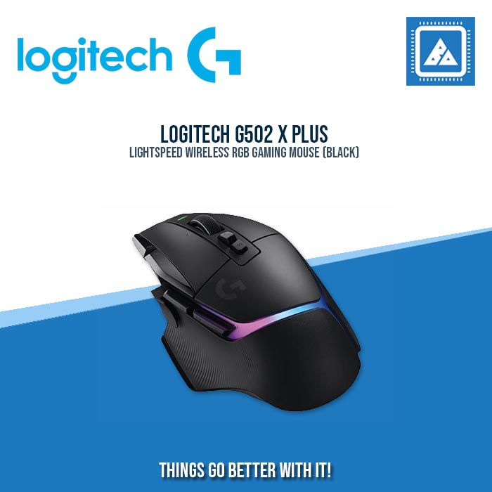 New Logitech - G502 X PLUS LIGHTSPEED Wireless Gaming Mouse with