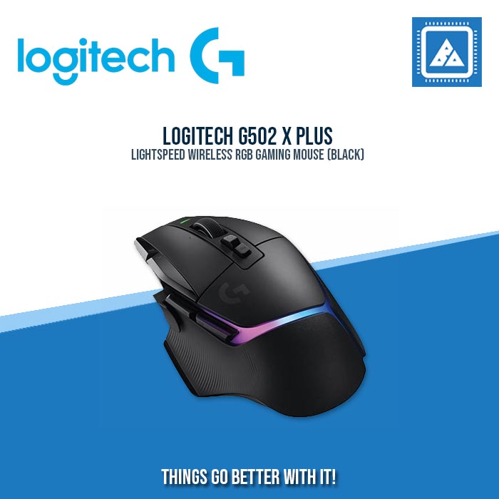 LOGITECH G502 X PLUS LIGHTSPEED WIRELESS RGB GAMING MOUSE
