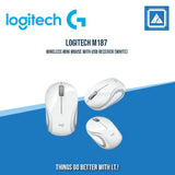 LOGITECH M187 WIRELESS MINI MOUSE (BLACK/BLUE /RED/WHITE)