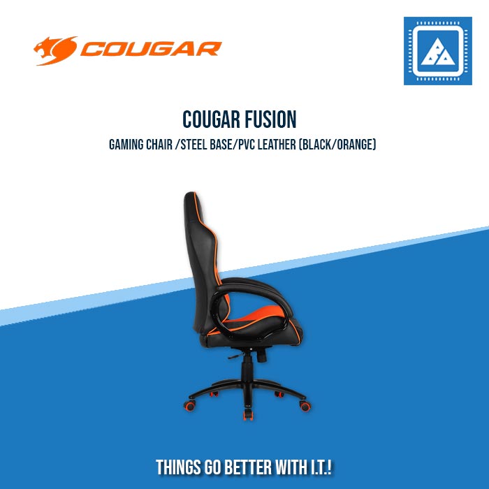 COUGAR FUSION GAMING CHAIR /STEEL BASE/PVC LEATHER