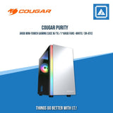 COUGAR PURITY ARGB MINI-TOWER GAMING CASE W/TG /1*ARGB FANS - BLACK/WHITE