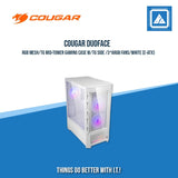 COUGAR DUOFACE RGB MESH/TG MID-TOWER GAMING CASE W/TG SIDE /3*ARGB FANS (E-ATX)
