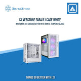 FARA R1 BLACK | WHITE ATXMID-TOWER CASE WITH TEMPERED GLASS WINDOW