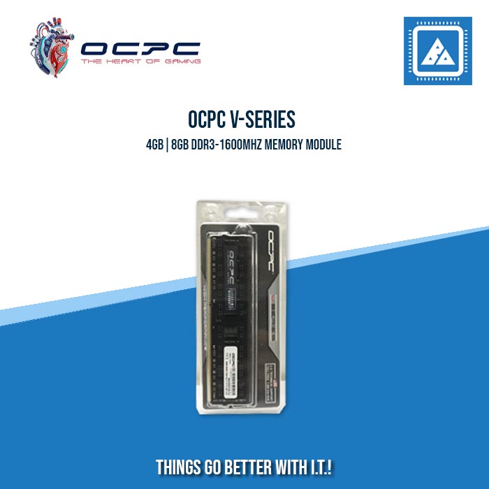 OCPC V-SERIES 4GB|8GB DDR3-1600MHZ MEMORY MODULE