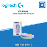 LOGITECH POP WIRELESS MOUSE BLAST (YELLOW/ BLACK| MINT/LILAC/YELLOW| ROSE)