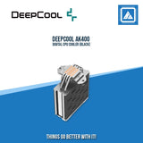 DEEPCOOL AK400 DIGITAL CPU COOLER (BLACK)