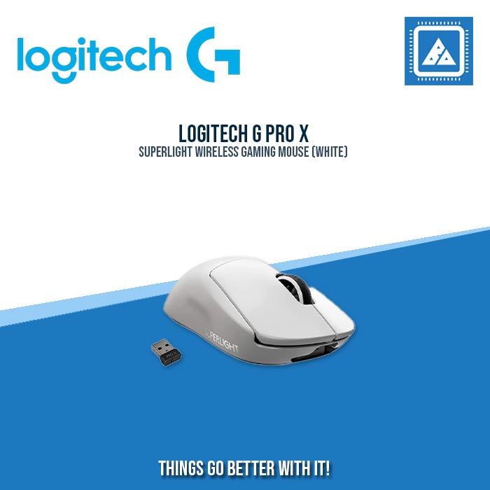 LOGITECH G PRO X SUPERLIGHT WIRELESS GAMING MOUSE (WHITE)