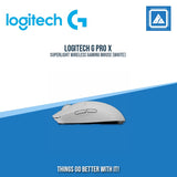 LOGITECH G PRO X SUPERLIGHT WIRELESS GAMING MOUSE (WHITE)