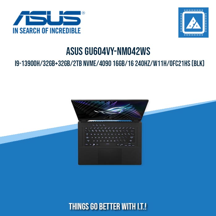 ASUS ROG ZEPHYRUS M16 GU604VY-NM042WS I9-13900H32GB+32GB2TB NVME4090 | BEST FOR GAMING AND RENDERING LAPTOP