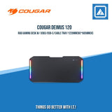 COUGAR DEIMUS 120 RGB GAMING DESK W/ USB3/USB-C/CABLE TRAY/1220MM(W)*605MM(H)
