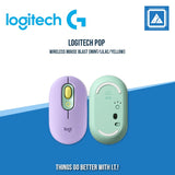 LOGITECH POP WIRELESS MOUSE BLAST (YELLOW/ BLACK| MINT/LILAC/YELLOW| ROSE)