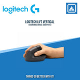 LOGITECH LIFT VERTICAL ERGONOMIC MOUSE (GRAPHITE)