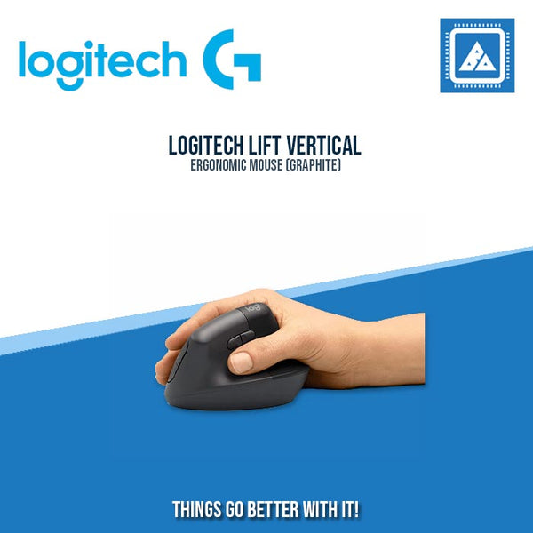 LOGITECH LIFT VERTICAL ERGONOMIC MOUSE (GRAPHITE) – BlueArm Computer Store