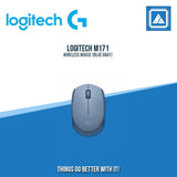 LOGITECH M171 WIRELESS MOUSE (BLUE/BLUE GRAY/GRAY/PINK)