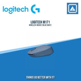LOGITECH M171 WIRELESS MOUSE (BLUE/BLUE GRAY/GRAY/PINK)