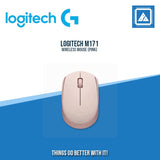 LOGITECH M171 WIRELESS MOUSE (BLUE/BLUE GRAY/GRAY/PINK)
