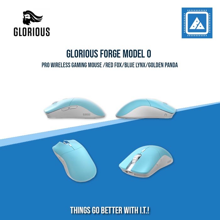 GLORIOUS FORGE MODEL O PRO WIRELESS GAMING MOUSE/BLUE LYNX/GOLDEN PANDA/RED FOX/