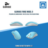 GLORIOUS FORGE MODEL O PRO WIRELESS GAMING MOUSE/BLUE LYNX/GOLDEN PANDA/RED FOX/