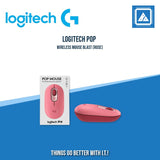 LOGITECH POP WIRELESS MOUSE BLAST (YELLOW/ BLACK| MINT/LILAC/YELLOW| ROSE)