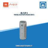 JBL FLIP 4 PORTABLE BLUETOOTH SPEAKER (GRAY)