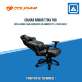 COUGAR ARMOR TITAN PRO GAMING CHAIR ALUMN-BASE/4D-ARMREST/PVC-LEATHER