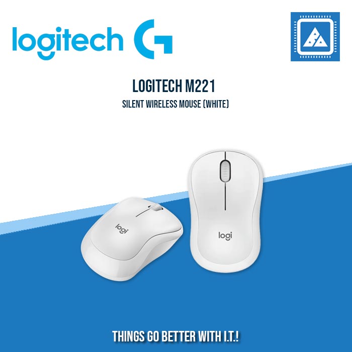 LOGITECH M221 SILENT WIRELESS MOUSE (BLACK|BLUE|PINK|RED|WHITE)