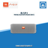 JBL FLIP 4 PORTABLE BLUETOOTH SPEAKER (GRAY)