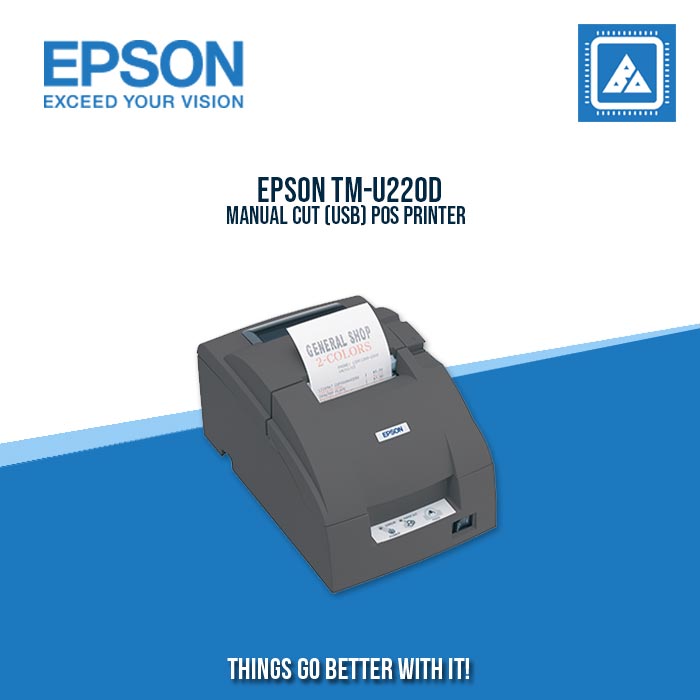 EPSON TM-U220D MANUAL CUT (USB) POS PRINTER