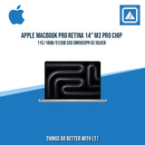 APPLE MACBOOK PRO RETINA 14" M3 PRO CHIP 11C/18GB/512GB SSD (MRX63PP/A) | BEST FOR CORPORATES AND FREELANCER LAPTOP