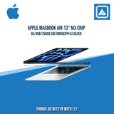 APPLE MACBOOK AIR 13" M3 CHIP 8C/8GB/256GB SSD (MRXQ3PP/A) | BEST FOR FREELANCER AND CORPORATES LAPTOP