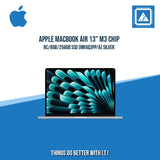 APPLE MACBOOK AIR 13" M3 CHIP 8C/8GB/256GB SSD (MRXQ3PP/A) | BEST FOR FREELANCER AND CORPORATES LAPTOP