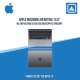 APPLE MACBOOK AIR RETINA 13.6" M2 CHIP 8C/8GB/512GB SSD | BEST FOR STUDENT AND FREELANCERS LAPTOP