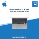 APPLE MACBOOK AIR 15" M3 CHIP 8C/8GB/256GB SSD (MRYM3PP/A) | BEST FOR FREELANCER AND CORPORATES LAPTOP