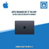 APPLE MACBOOK AIR 13" M3 CHIP 8C/8GB/256GB SSD (MRXV3PP/A)| BEST FOR FREELANCER AND CORPORATES LAPTOP