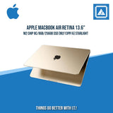 APPLE MACBOOK AIR RETINA  (MLY13PP/A) 13.6" M2 CHIP 8C/8GB/256GB SSD | BEST FOR FREELANCER AND CORPORATES LAPTOP