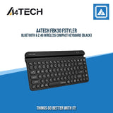 A4TECH FBK30 FSTYLER BLUETOOTH & 2.4G WIRELESS COMPACT KEYBOARD (BLACK)