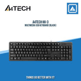 A4TECH KK-3 MULTIMEDIA USB KEYBOARD (BLACK)
