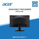 ACER KA272 BMIX 27" FHD IPS LED MONITOR WLMNT (DB15, HDMI)