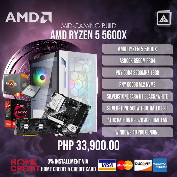 AMD RYZEN 5 5600X MID-GAMING BUILD V.2 – BlueArm Computer Store