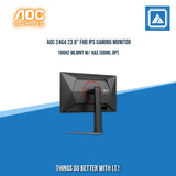 AOC 24G4 23.8" FHD IPS GAMING MONITOR 180HZ WLMNT W/ HAS (HDMI, DP)